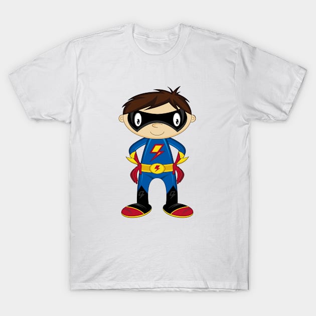 Cartoon Comic Book Heroic Superhero T-Shirt by markmurphycreative